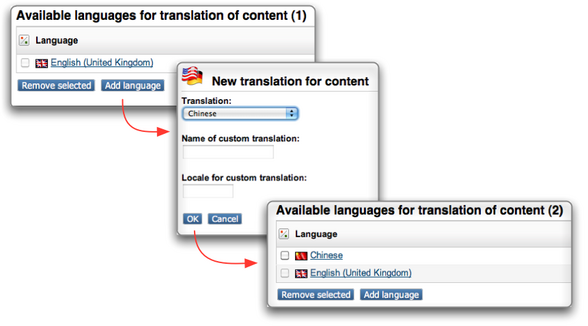 Adding the Chinese language